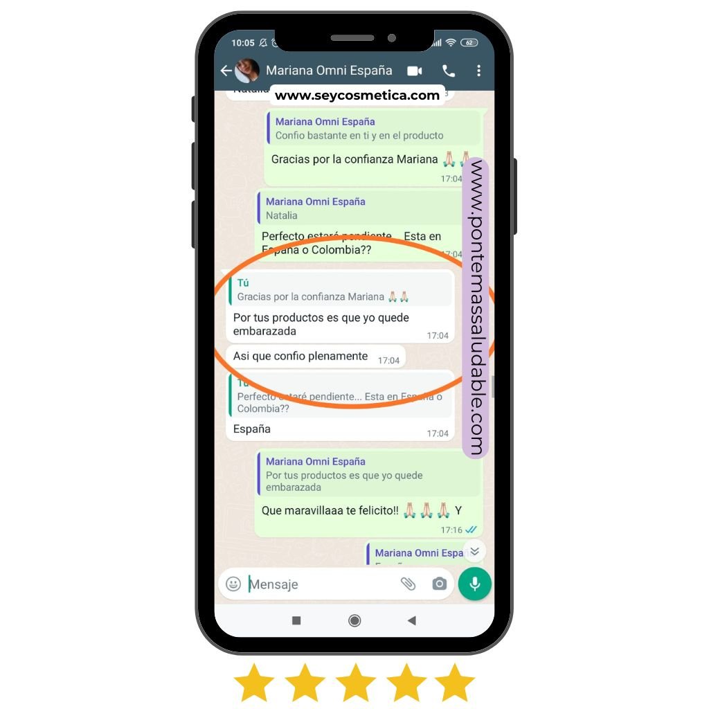 Cliente satisfecho con FEM Plus Omnilife en USA