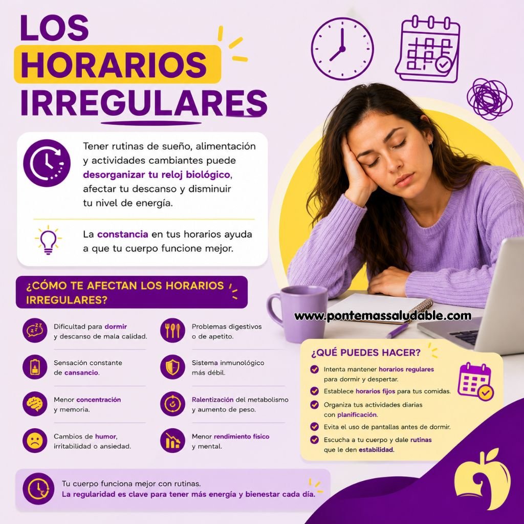 Los horarios irregulares